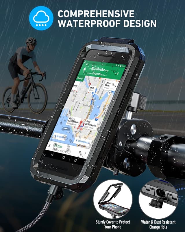 Detalle 2 de LUROON Support Téléphone Vélo Moto 5.5-7.0