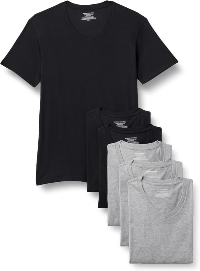Thumbnail 6 de Amazon Essentials Men’s V-Neck Undershirt (Pack of 6) – breathable cotton with stretch