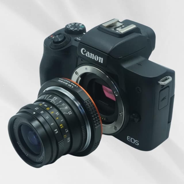 Detalle de PHOLSY LM-auf-EF-M Objektivadapter für Leica M/Zeiss ZM/Voigtländer VM – kompatibel mit Canon EOS M (EF-M)