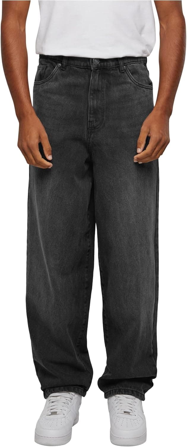 Detalle de Urban Classics Herren Heavy Ounce Baggy Fit Jeans homme (bleu foncé)