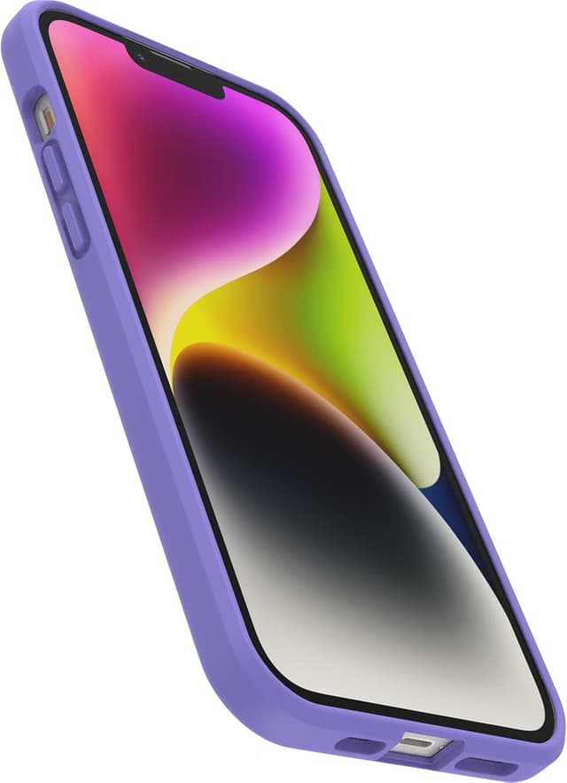 Detalle 2 de OtterBox Cover Sleek Protective per iPhone 14 Plus (trasparente/viola) antiurto e anti caduta MIL-STD 810G