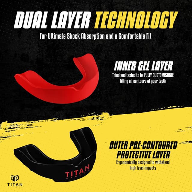 Detalle 2 de Titan Armour Gum Shield with Dual-Layer Tech