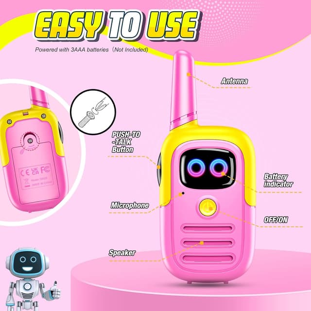 Thumbnail 5 de Gifitizi Walkie-Talkie per bambina 3–10 anni