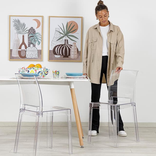 Thumbnail 1 de Baroni Home Set 4 sedie in policarbonato 36×81×43 cm