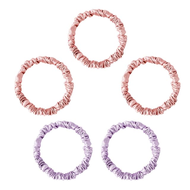 Thumbnail 6 de townssilk Maulbeerseide Haargummis (22 Momme) – 5 Stück, braun