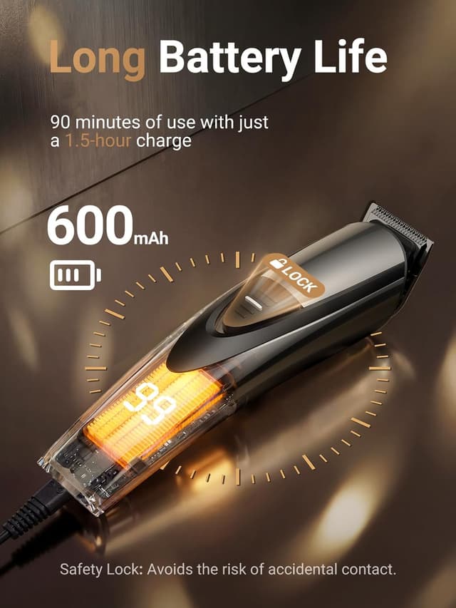 Thumbnail 5 de SHPAVVER Beard Trimmer 90 min Battery