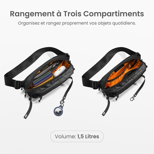 Thumbnail 4 de tomtoc 1,5L Sacoche bandoulière noir