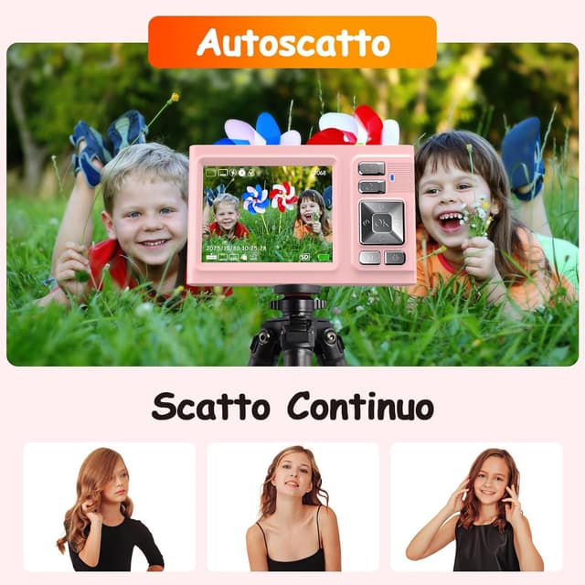 Detalle de JDZ 4K Fotocamera Digitale 16x Rosa