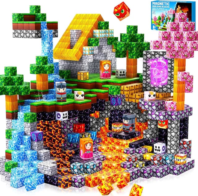 Imagen de Pourbibi magnetic blocks 150 pcs for kids en OfertitasTOP