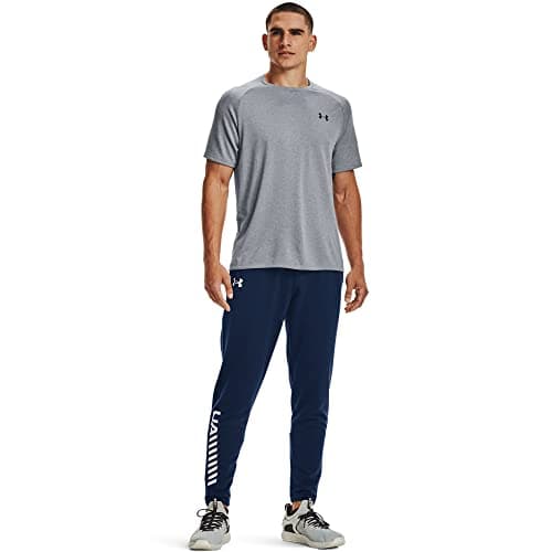 Detalle de Under Armour UA Tech 2.0 SS Tee para hombre (Steel Light Heather) – camiseta deportiva transpirable