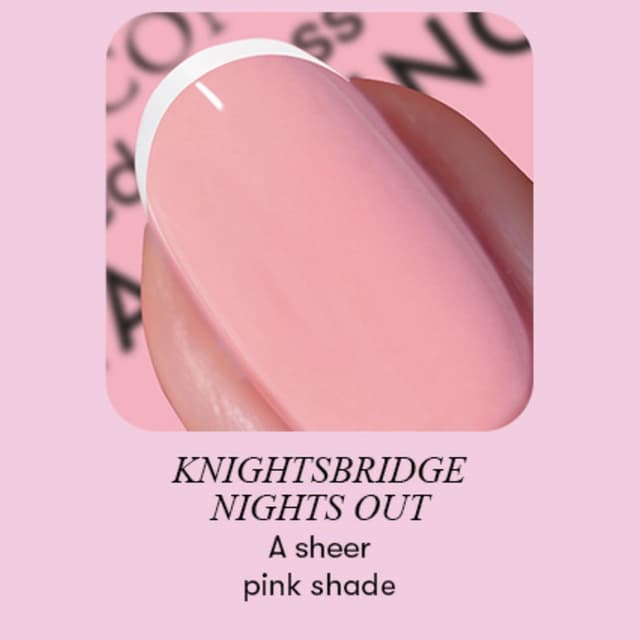 Detalle de Nails Inc 45 Second Speedy Gloss French Manicure Hack Set (Pink) – No Chip, Quick Dry, Silicone Stamper (3-piece)