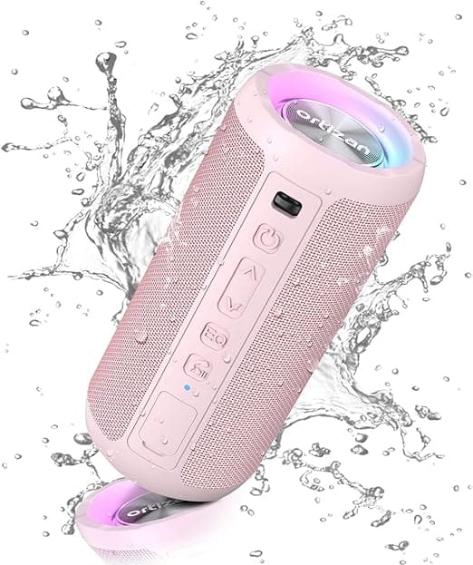 Imagen de Ortizan X10P Altavoz Bluetooth Portátil Rosa con Luz LED 🎶 en OfertitasTOP