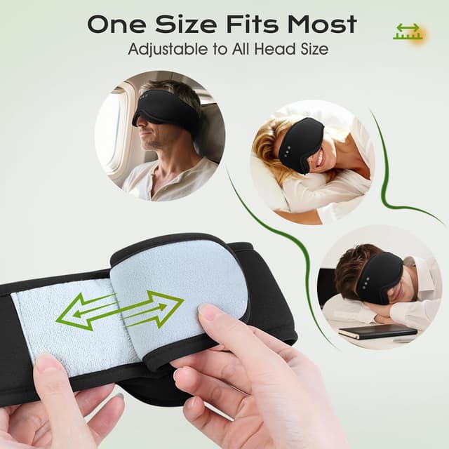 Thumbnail 6 de MUSICOZY Sleep Mask Headphones 16 hours Bluetooth