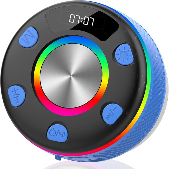 Imagen de Bluetooth Shower Speaker, Portable Speakers Bluetooth 5.3 with HD Sound, IPX7 Waterproof, Colorful RGB Light/LED Display/Shower Radio/Hands-Free Call/Suction Cup, Perfect for Bathroom Sing-Along
Bluetooth Shower Speaker, Portable Speakers Blueto… en OfertitasTOP