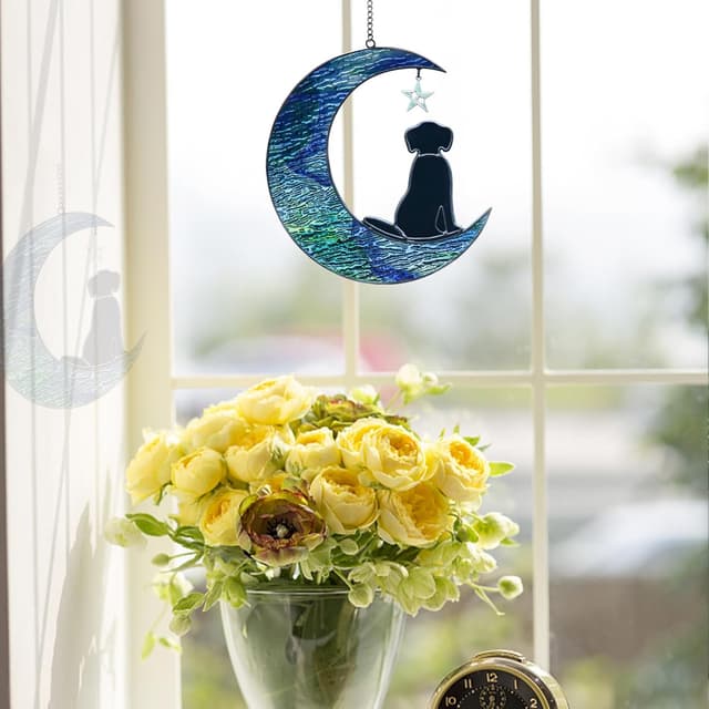 Thumbnail 5 de Gedenkglas „Mond“ für Hundeverlust 🌙🕊