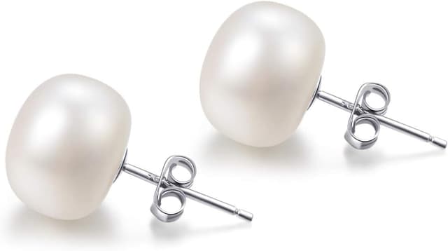 Detalle de Süßwasserperlen Ohrringe 6 mm