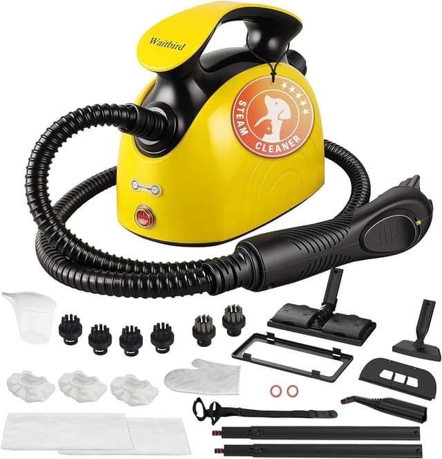 Detalle de Waitbird Handheld Steam Cleaner with 21 Accessories (up to 248°F)