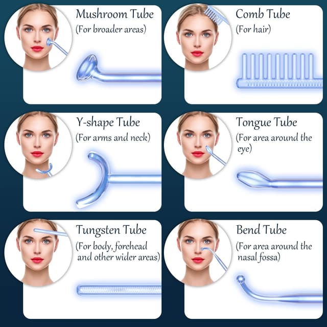 Thumbnail 1 de TUMAKOU Portatile Alta Frequenza Viso 6 Elettrodi