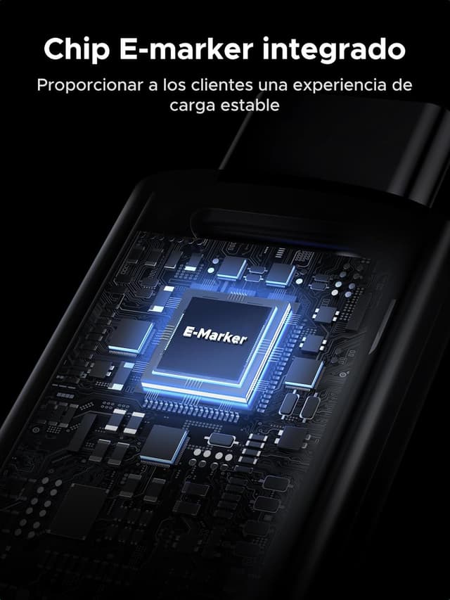 Detalle de UGREEN Cavo USB-C 100W (USB-C to USB-C) Power Delivery 3.0 20V/5A, 2 m