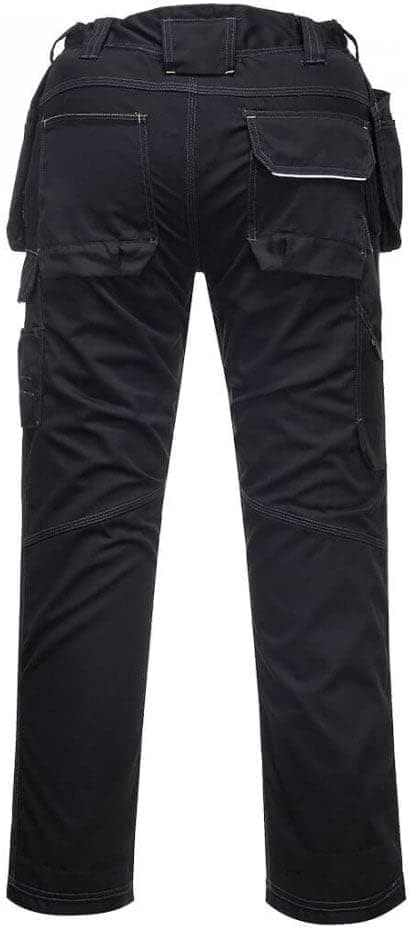 Detalle 2 de Portwest Holster Work Trouser: pantaloni da lavoro con tasche per ginocchiere e vestibilità flessibile