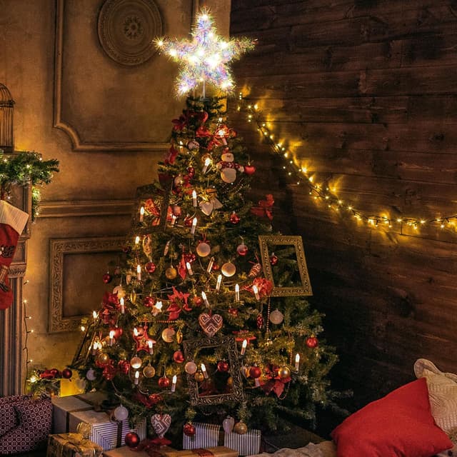 Thumbnail 3 de 11.8‑Inch Light-up Christmas Tree Topper Star 20 LEDs 🎄