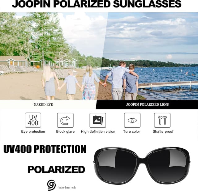 Thumbnail 2 de Joopin Lunettes de Soleil Femme Polarisées Grandes
