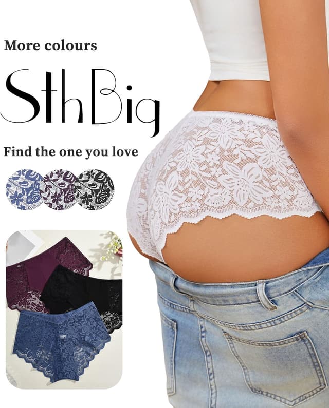 Thumbnail 4 de Sth Big Culotte Taille Haute coton dentelle