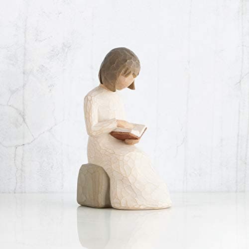 Detalle 2 de Enesco Willow Tree Figura de niña leyendo