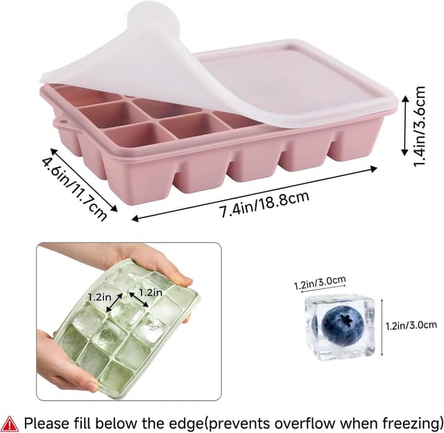 Detalle de Silicone Ice Cube Trays 60-count