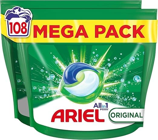 Imagen de Ariel Todo En 1 PODS 🌟 108 Cápsulas para Lavadora, Limpieza Total en OfertitasTOP