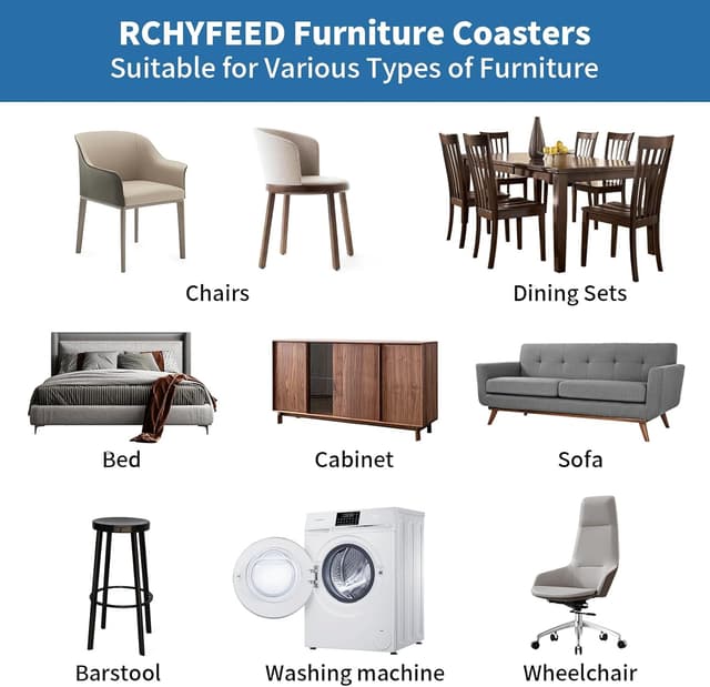 Thumbnail 5 de RCHYFEED Füße Protector Pad Möbelgleiter 5 cm