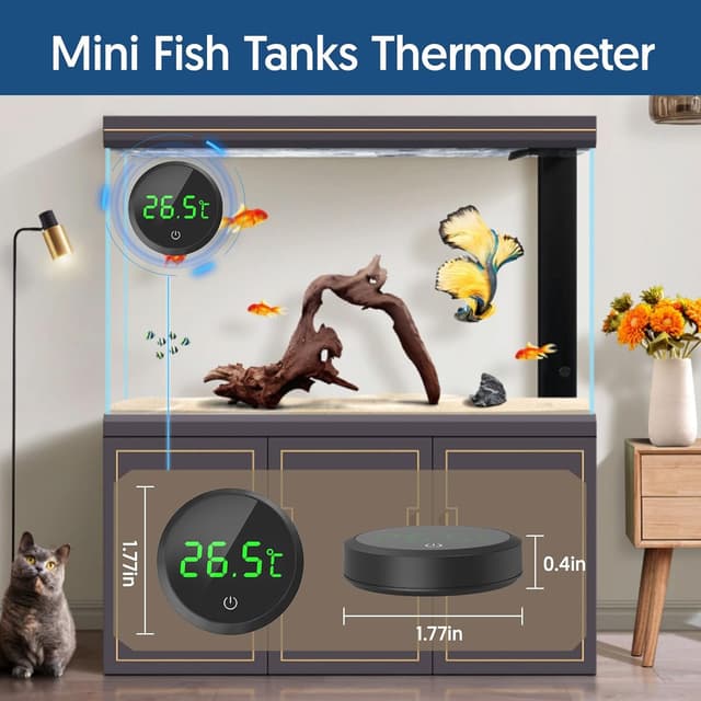 Thumbnail 5 de QZQ Fish Tank Thermometer 1°C precision