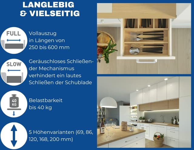 Detalle de GTV AXIS PRO Schubladensystem 350 mm