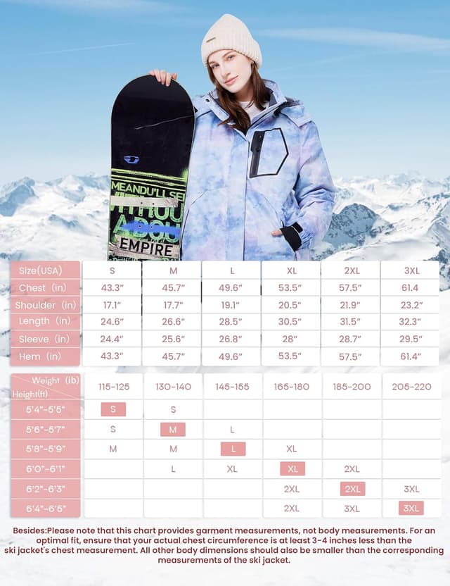 Thumbnail 6 de WULFUL Women's Waterproof Ski Jacket — Warm Hooded Coat