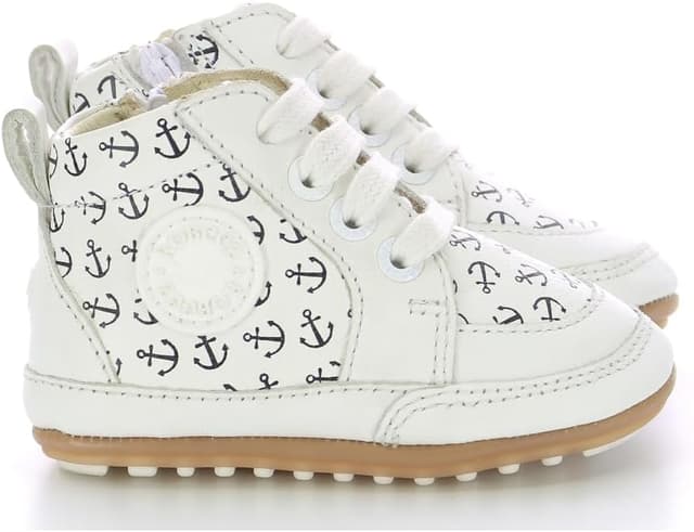 Detalle de Robeez MIGO – Chausson bébé garçon en cuir, fermeture éclair