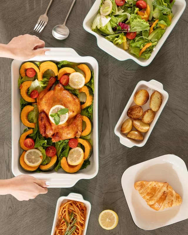 Thumbnail 6 de Sweejar Ceramic Lasagna Bakeware Set 4-Piece