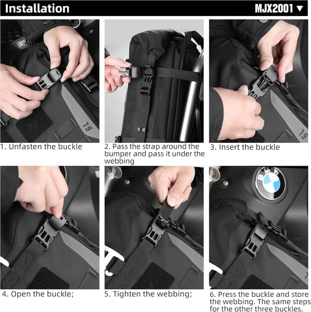 Detalle de Rhinowalk Bolsa para parachoques 6 L