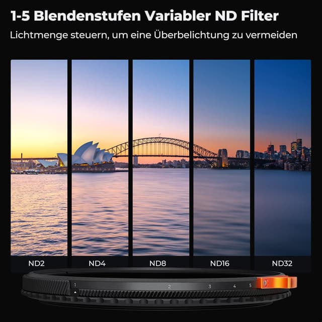 Detalle 1 de K&F CONCEPT Nano-X ND Filter 52 mm