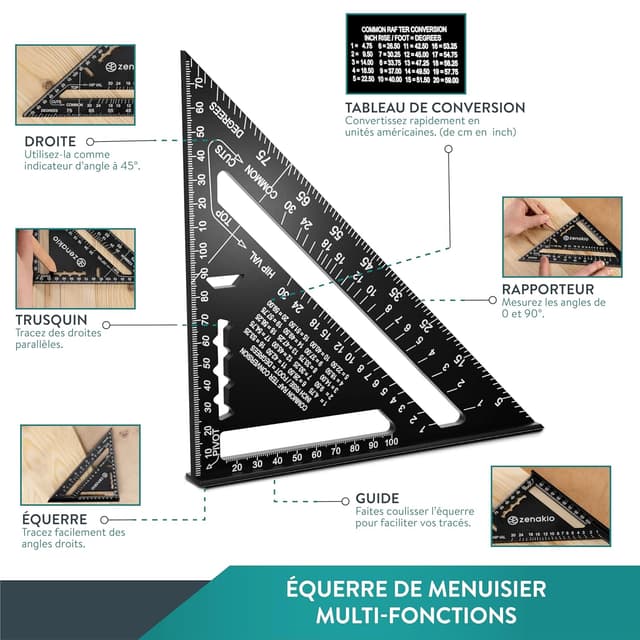 Thumbnail 2 de ZENAKIO Equerre Menuisier 185 mm đ