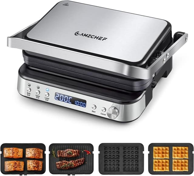 Detalle de AMZCHEF 4-in-1 electric grill 2000W