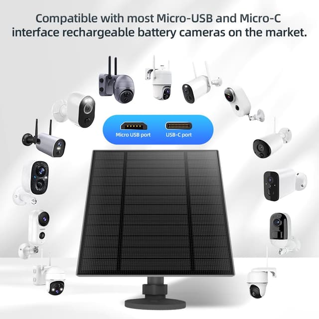 Thumbnail 4 de 3PC 5W Solar Panel for Security Camera ⚙
