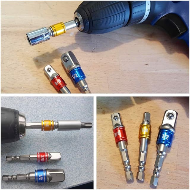 Thumbnail 5 de Newder Adaptador para Llave de Carraca 4 pzas 1/4 3/8 1/2