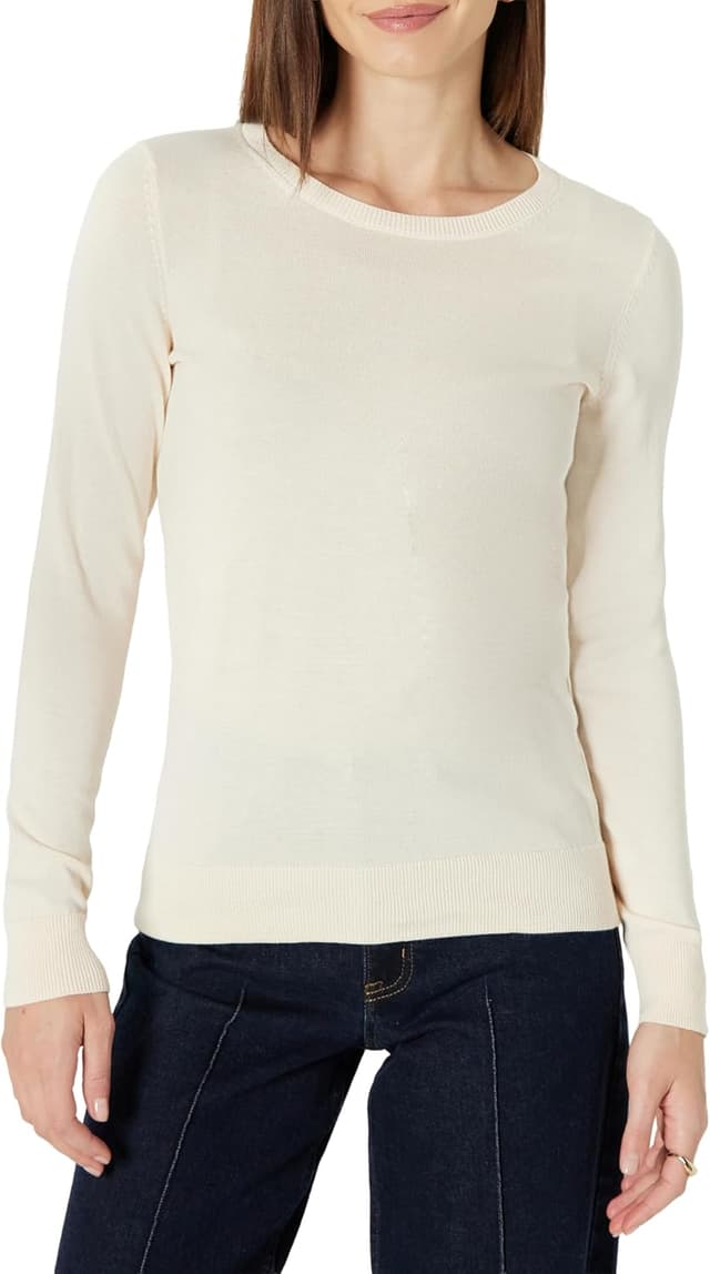 Thumbnail 6 de Leichter Damen-Pullover mit Rundhalsausschnitt von Amazon Essentials (langarm, bequeme enge Passform)