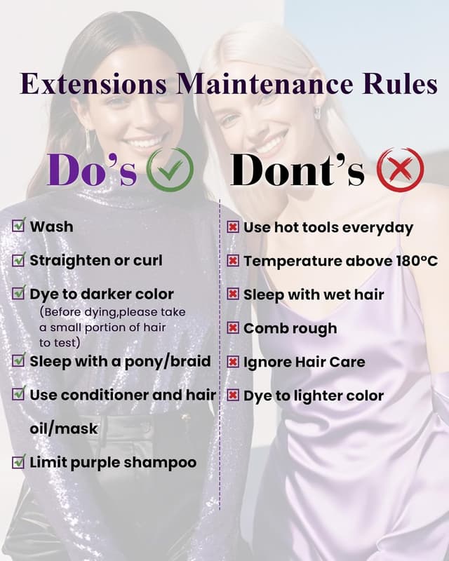 Thumbnail 6 de LaaVoo Clip-in Hair Extensions (Real Human Hair) Dark Brown Straight Balayage Mix, 12 Inch, #4/27/4, 80g (5pcs) — Double Weft