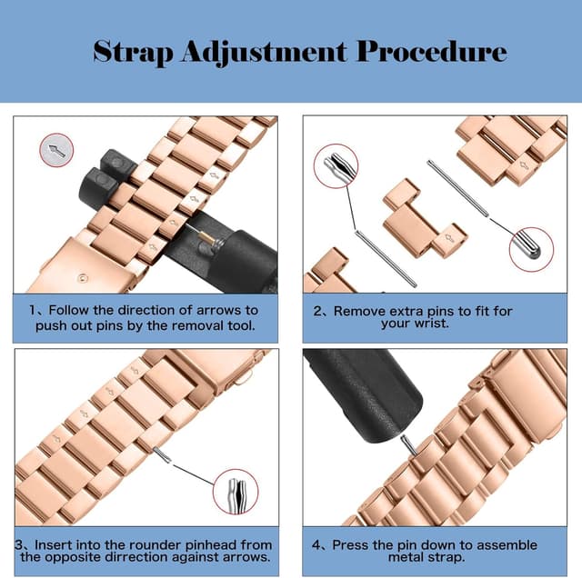 Detalle de MaEiol 18mm metal strap for watch