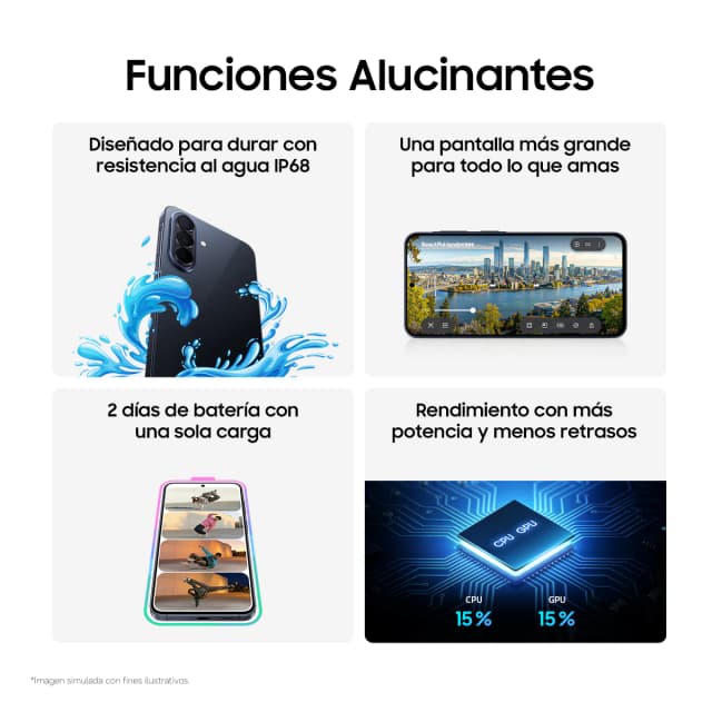 Detalle de Samsung Galaxy A57 12GB 512GB móvil 5G