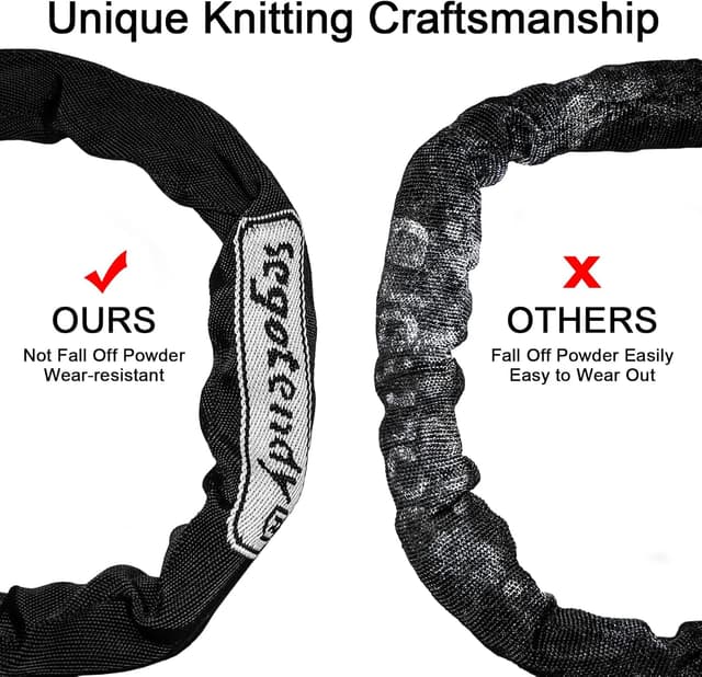 Detalle 2 de Segotendy antivol vélo chaîne 8 mm