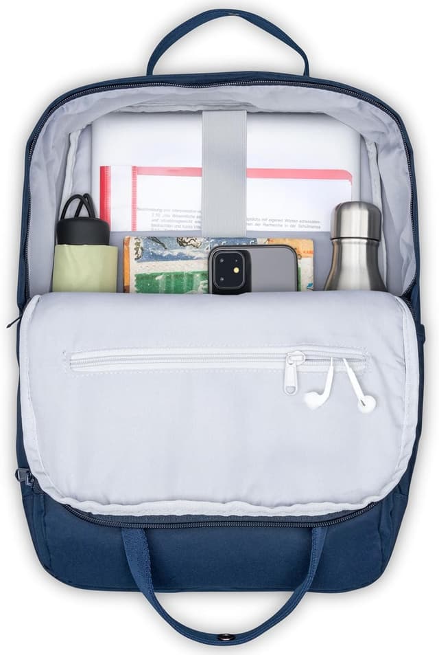 Detalle de LARKSON Zaino No 6 unisex con scomparto laptop 16”, in PET riciclato impermeabile (15 litri)