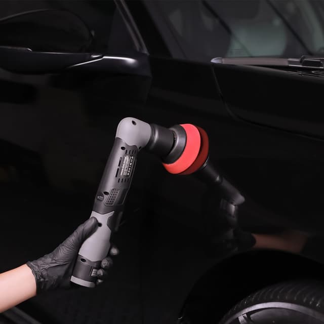 Detalle 2 de SPTA Akku Mini Auto 12V Kratzer Killer – kabelloser Mini-Polierer für RO/DA, Schleifen und Reinigen