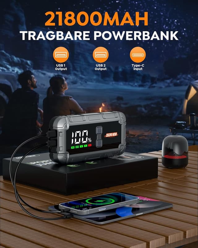 Detalle de OGORI NEW Starthilfe Powerbank 7000A